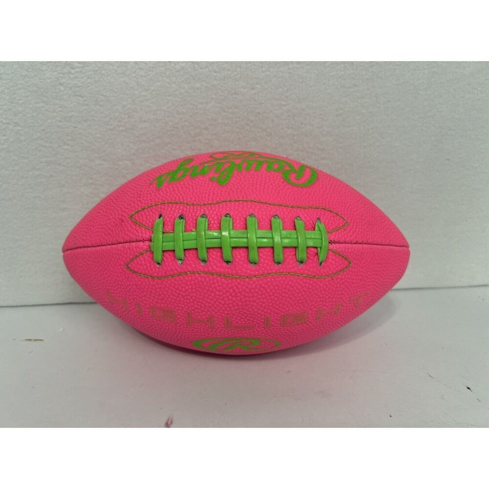 Vintage Rawlings‎ Highlight EKBB28 Neon Pink And Green Football RARE